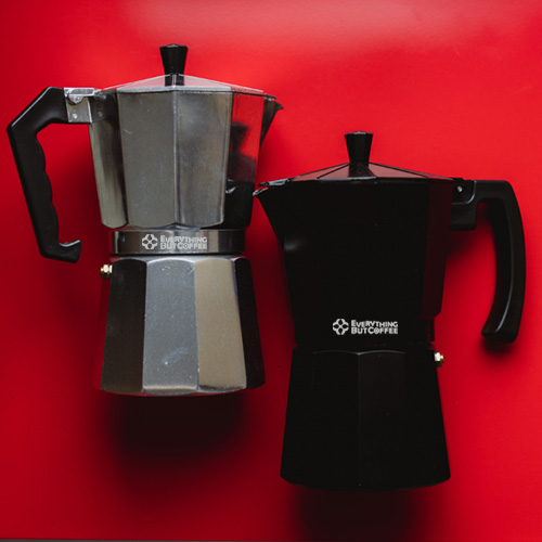 EBC Stovetop Moka Pot Coffee Maker Black 300ml