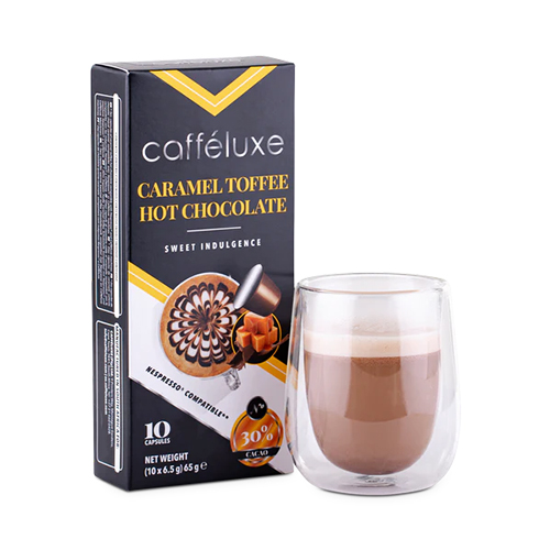 Cafféluxe Caramel Toffee Hot Chocolate Nespresso Compatible