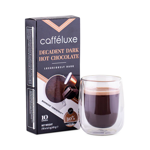 Cafféluxe Decadent Dark Hot Chocolate Nespresso Compatible